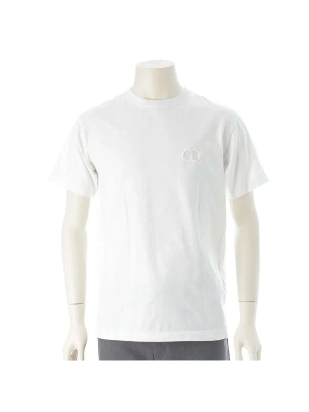 Dior CD Icon Cotton Regular Fit T-Shirt Jersey Short Sleeve Top White XS - Picture 1 of 10